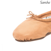 Sansha Pro 1C Ballettschuh Leinen geteilte Sohle Nude 15 = EU 45 W