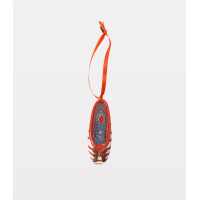 Weihnachtsschmuck Spitzenschuh Rot / Weiß