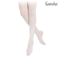 Sansha Strumpfhose mit Fuß Einheitsgröße Erwachsene  Weiß