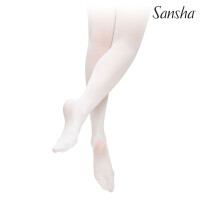 Sansha Strumpfhose mit Fuß Einheitsgröße Erwachsene  Weiß