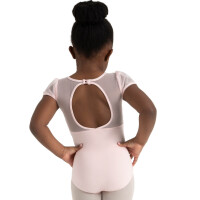 Kindertrikot mit Puffärmeln Rosa M 7-8 Jahre