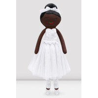 Ballerina Puppe Charlotte (Weiß & schwarzes Haar)