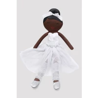 Ballerina Puppe Charlotte (Weiß & schwarzes Haar)