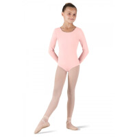 BLOCH Ballett-Trikot Longsleeve Baumwollmix Rosa 8-10