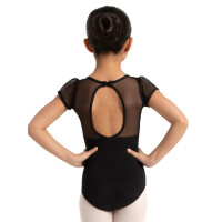 Kindertrikot mit Puffärmeln Schwarz I 6 Jahre