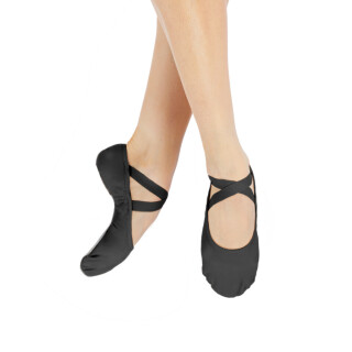 Gaynor Minden Liberty – flexibler Ballettschuh mit geteilter Sohle Schwarz 10,5 = EU41,5