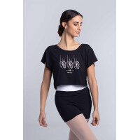 Camtripun kurzes T-Shirt Schwarz XS