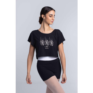 Camtripun kurzes T-Shirt Schwarz L