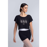 Camtripun kurzes T-Shirt Schwarz L