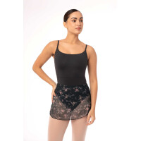 Ballettrock Floral Schwarz XXL