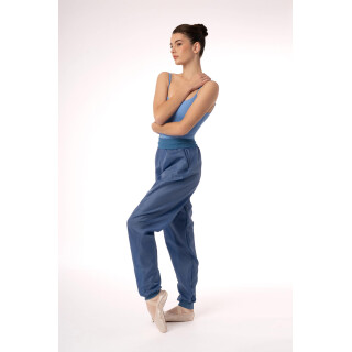 Sauna‑Warm‑Up Hose Meerblau / Azul M