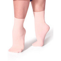 Capezio gerippte Tanzsocken Weiß Erwachsene One Size
