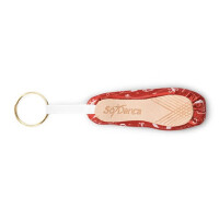 Só Dança Mini-Spitzenschuh Schlüsselanhänger – Weihnachtsmotiv