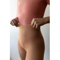 Strumpfhosen mit Fersenloch Bronze XL