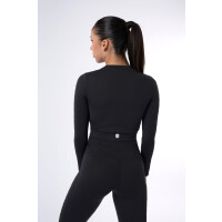 Intermezzo Langarm Crop-Top Elvira mit Knotendetail