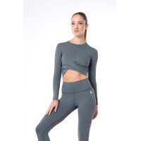Intermezzo Langarm Crop-Top Elvira mit Knotendetail