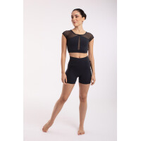 High-Waist Sportshorts Schwarz XS
