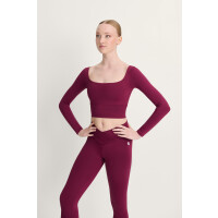Intermezzo Langarm Crop-Top Giorgia mit integriertem Support