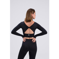 Intermezzo Langarm Crop-Top Grayson mit gekreuztem...